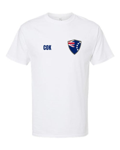 Cook Islands Soccer Tee — Retro National Crest | NYC Factory