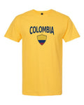 Colombia 2026 Soccer Arched Crest Plain Tee -- NYC Factory