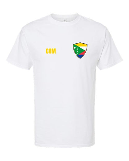 Comoros Soccer Tee — Retro National Crest | NYC Factory