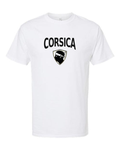 Corsica Arched Crest Soccer Tee — NYC Factory