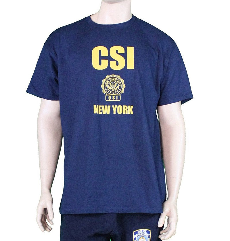 CSI New York Crime Scene Tee Investigation T-Shirt Navy