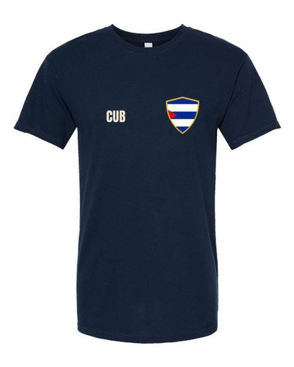 Cuba Soccer Tee — Retro National Crest | NYC Factory