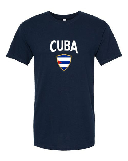 Cuba Arched Crest Soccer Tee — NYC Factory