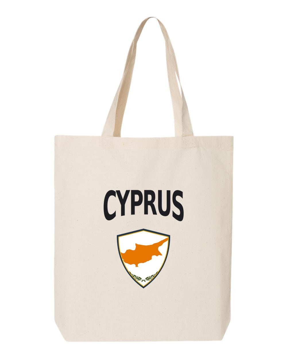 Cyprus Soccer Tote Bag — Arched National Crest | NYC Factory