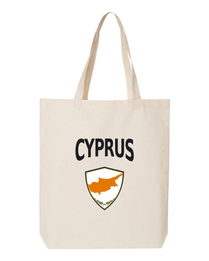 Cyprus Soccer Tote Bag — Arched National Crest | NYC Factory