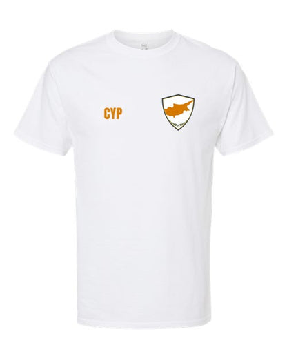 Cyprus Soccer Tee — Retro National Crest | NYC Factory