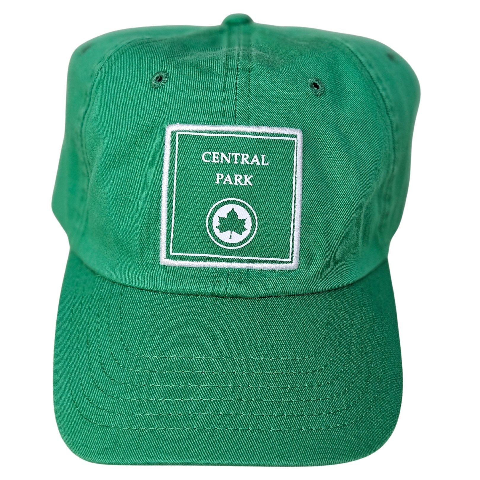 Central Park Baseball Hat / Officially Licensed (Adult Unisex, Green & White)