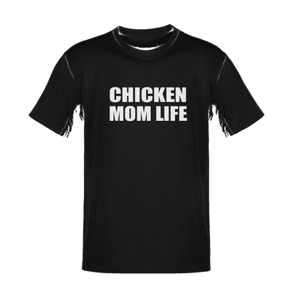 Unisex Chicken Mom Life Soft Cotton Tee - NYC Factory