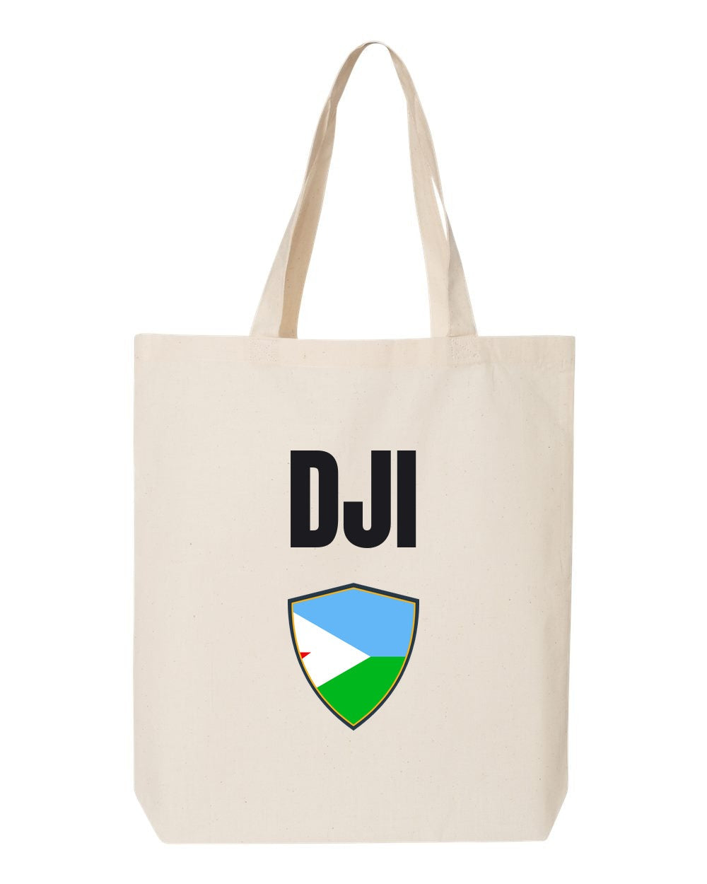 Djibouti Soccer Tote Bag — National Crest Badge | NYC Factory
