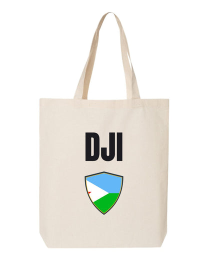 Djibouti Soccer Tote Bag — National Crest Badge | NYC Factory