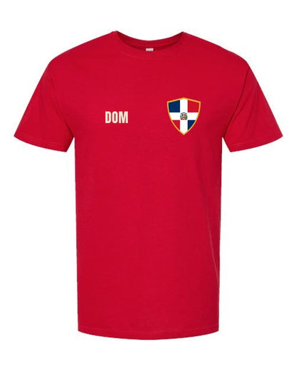 Dominican Republic Soccer Tee — Retro National Crest | NYC Factory