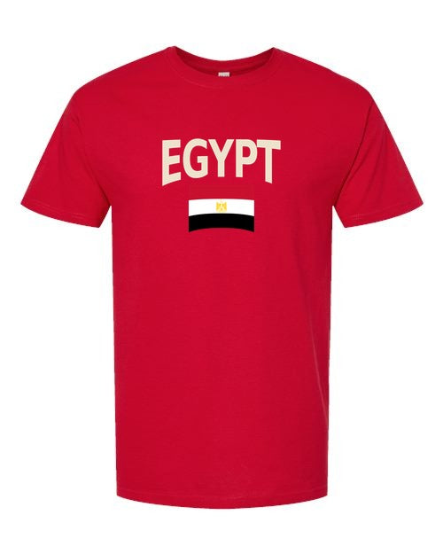 Egypt Soccer Tee 2026 — Classic Name & Flag | NYC Factory - Standard Red