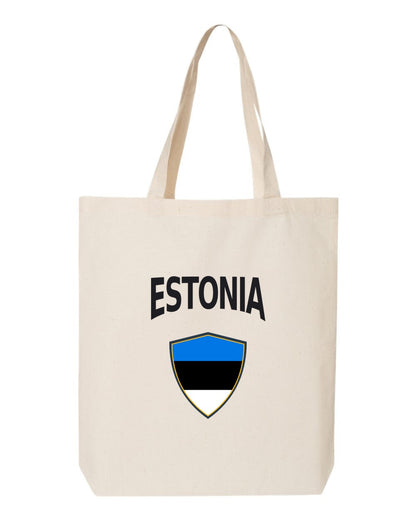 Estonia Soccer Tote Bag — Arched National Crest | NYC Factory