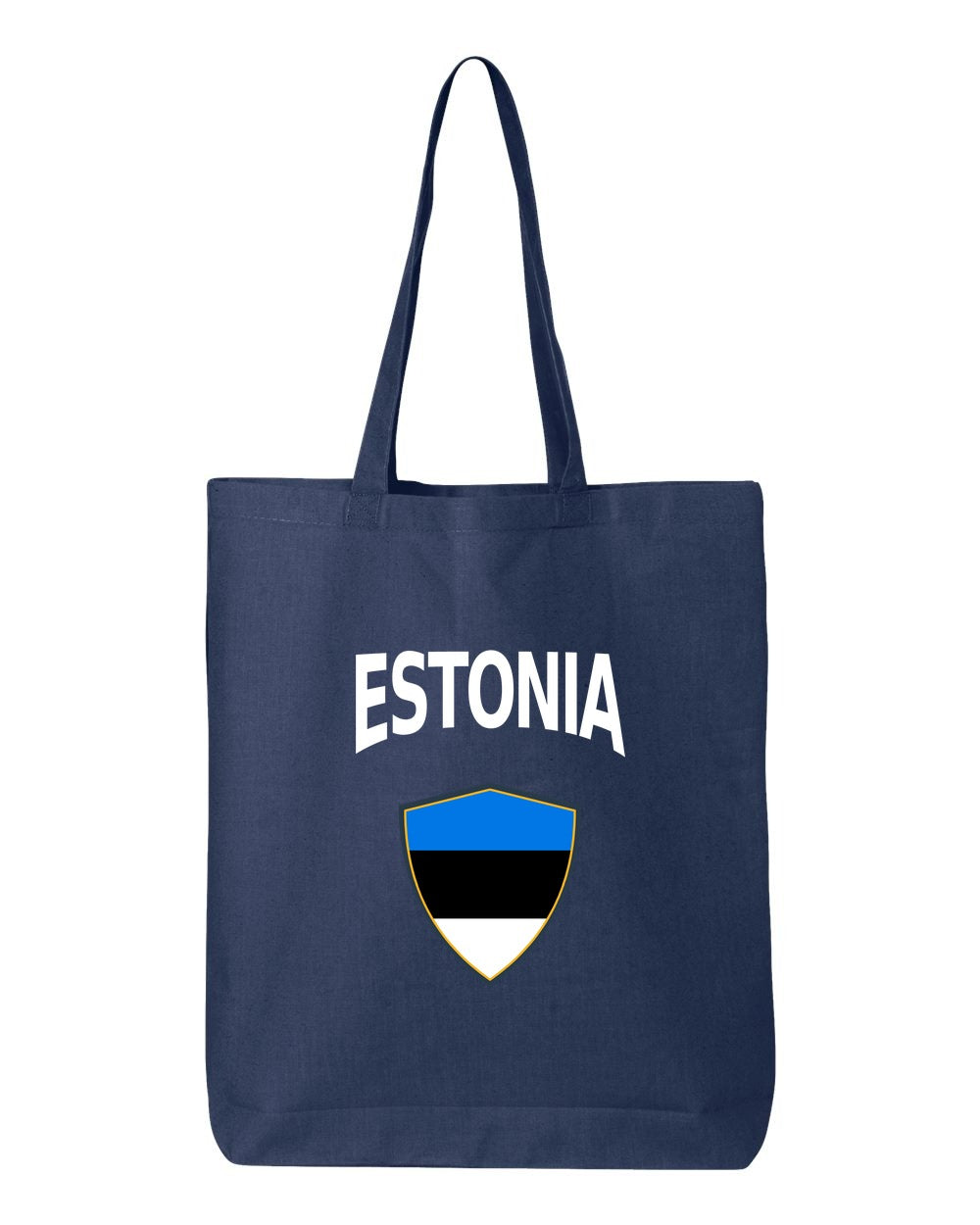 Estonia Soccer Tote Bag — Arched National Crest | NYC Factory