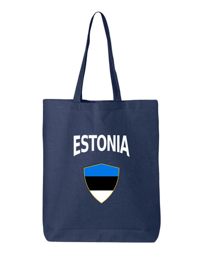 Estonia Soccer Tote Bag — Arched National Crest | NYC Factory