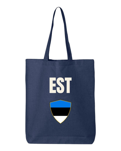 Estonia Soccer Tote Bag — National Crest Badge | NYC Factory