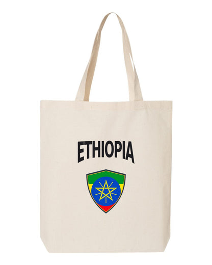 Ethiopia Soccer Tote Bag — Arched National Crest | NYC Factory