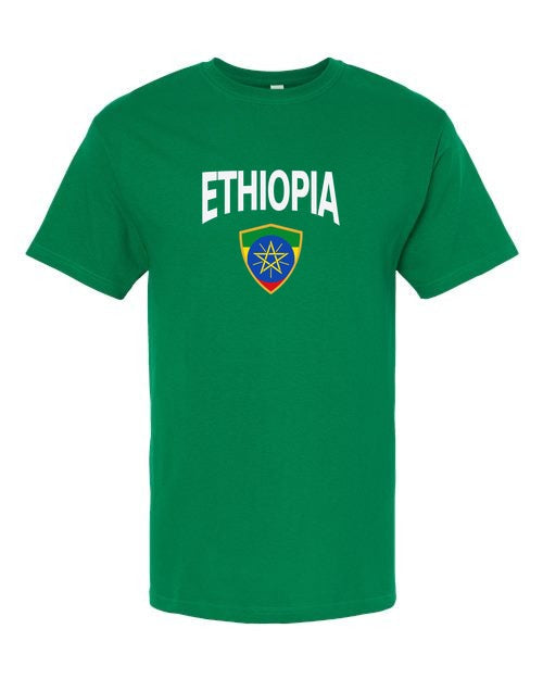 Ethiopia Arched Crest Soccer Tee — NYC Factory