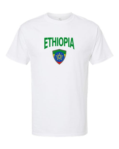 Ethiopia Arched Crest Soccer Tee — NYC Factory
