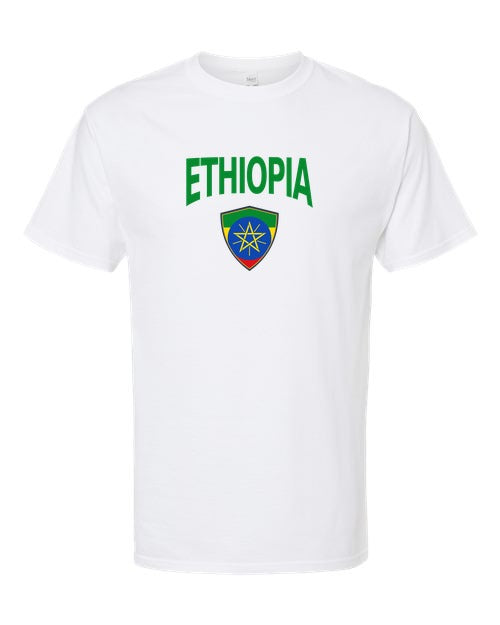 Ethiopia Arched Crest Soccer Tee — NYC Factory