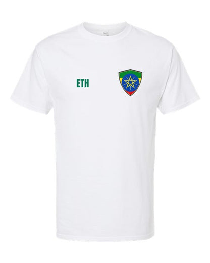 Ethiopia Soccer Tee — Retro National Crest | NYC Factory