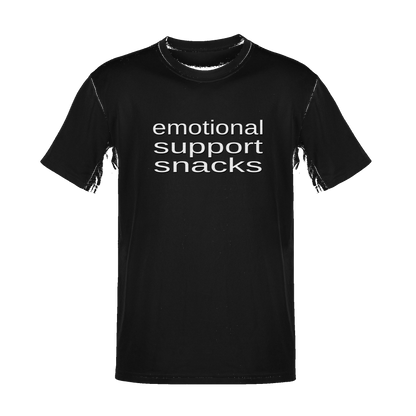 Unisex Emotional Support Snacks Soft Cotton Tee