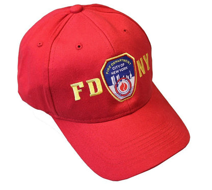 FDNY Junior Kids Baseball Hat Fire Department of New York Red One Size