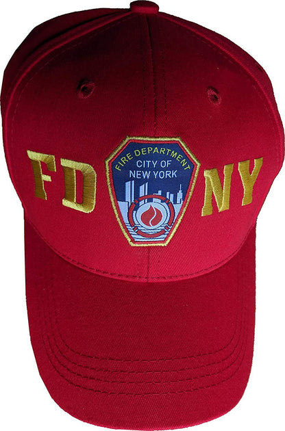 FDNY Men's Baseball Hat Officially Licensed Caps Fire Dept New York City