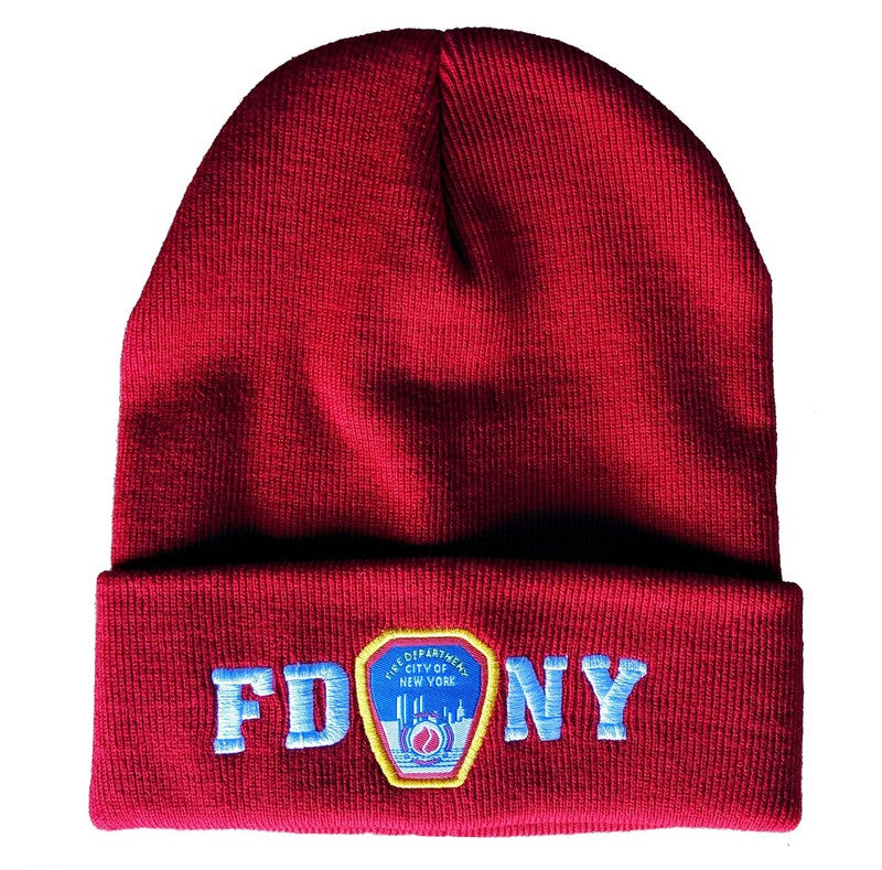 FDNY Winter Hat Beanie Skull Cap Officially Licensed by The New York City Fire Department