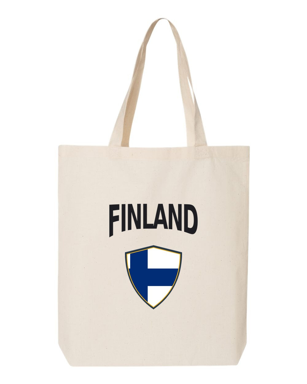 Finland Soccer Tote Bag — Arched National Crest | NYC Factory