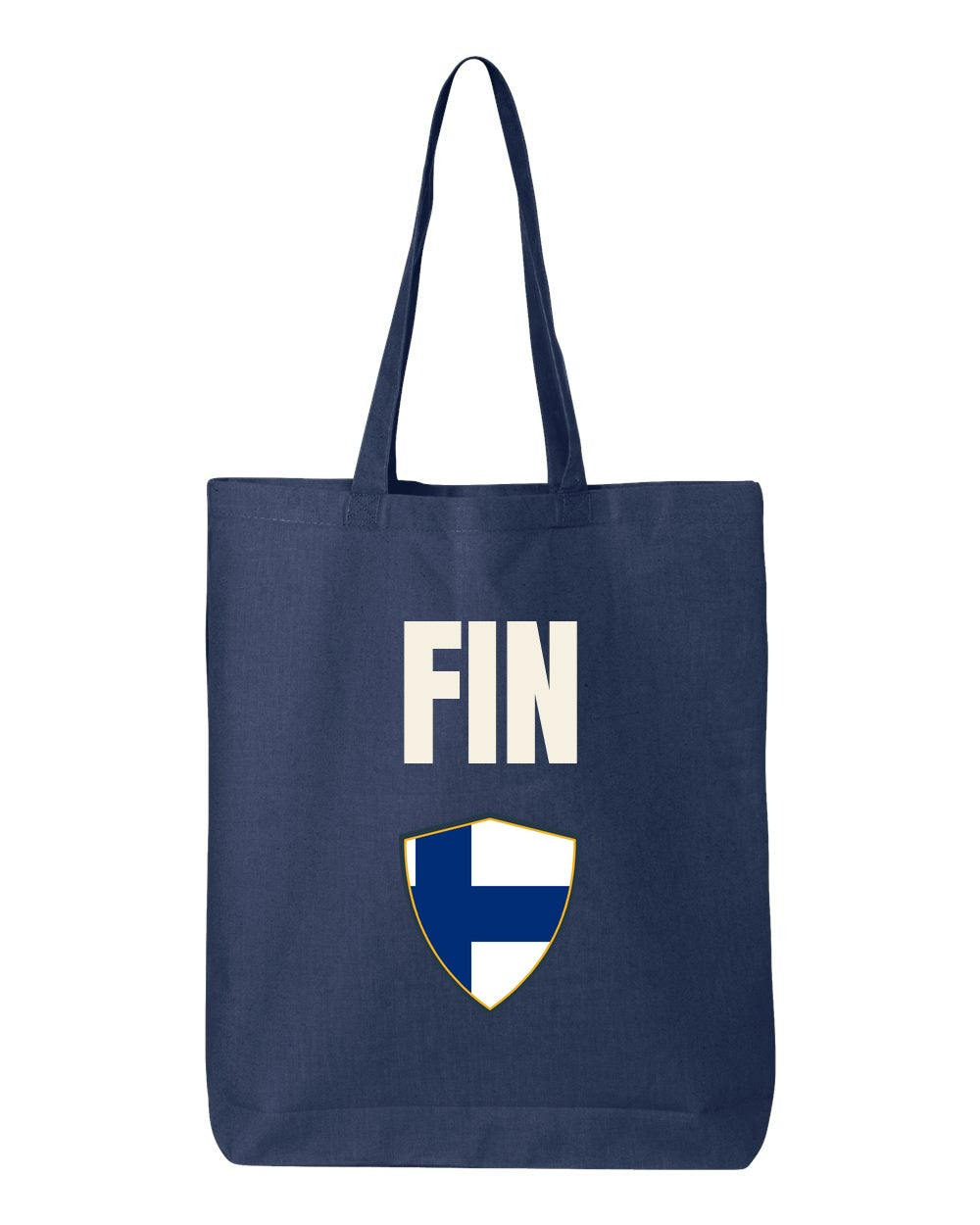 Finland Soccer Tote Bag — National Crest Badge | NYC Factory