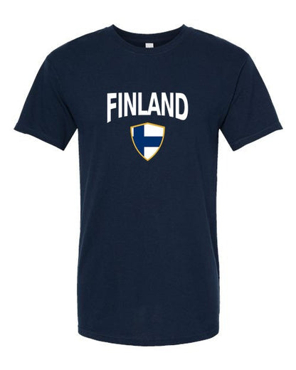 Finland Arched Crest Soccer Tee — NYC Factory