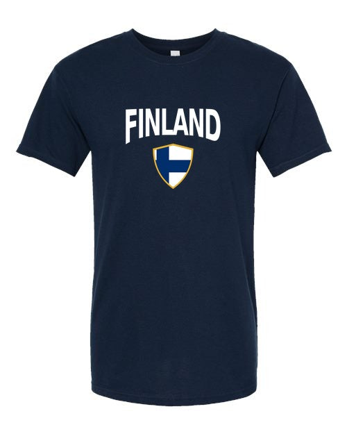 Finland Arched Crest Soccer Tee — NYC Factory