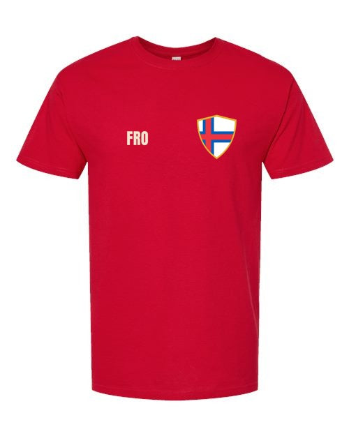 Faroe Islands Soccer Tee — Retro National Crest | NYC Factory