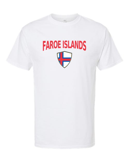 Faroe Islands Arched Crest Soccer Tee — NYC Factory