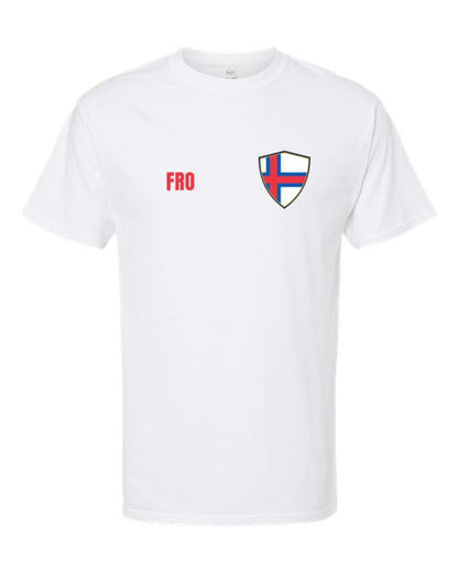 Faroe Islands Soccer Tee — Retro National Crest | NYC Factory