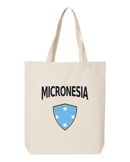 Micronesia Soccer Tote Bag — Arched National Crest | NYC Factory