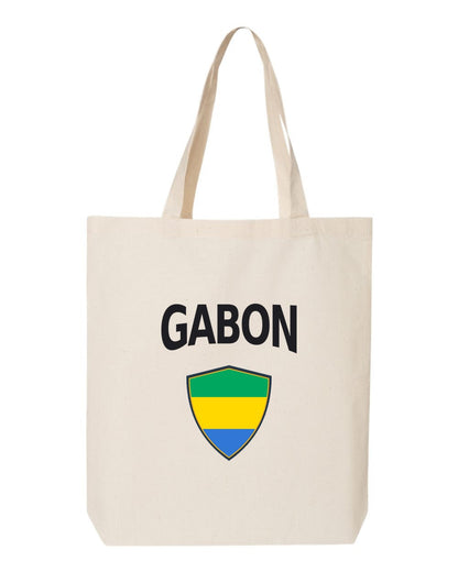 Gabon Soccer Tote Bag — Arched National Crest | NYC Factory