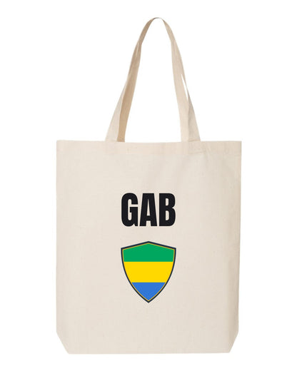 Gabon Soccer Tote Bag — National Crest Badge | NYC Factory
