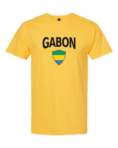 Gabon Arched Crest Soccer Tee — NYC Factory