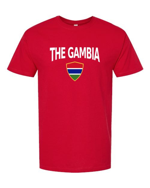 The Gambia Arched Crest Soccer Tee — NYC Factory