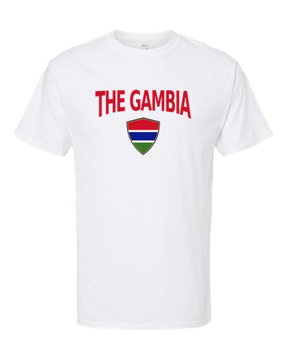 The Gambia Arched Crest Soccer Tee — NYC Factory