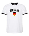 Germany 2026 Soccer Arched Crest Ringer Tee -- NYC Factory