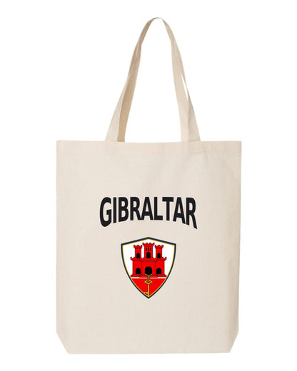 Gibraltar Soccer Tote Bag — Arched National Crest | NYC Factory