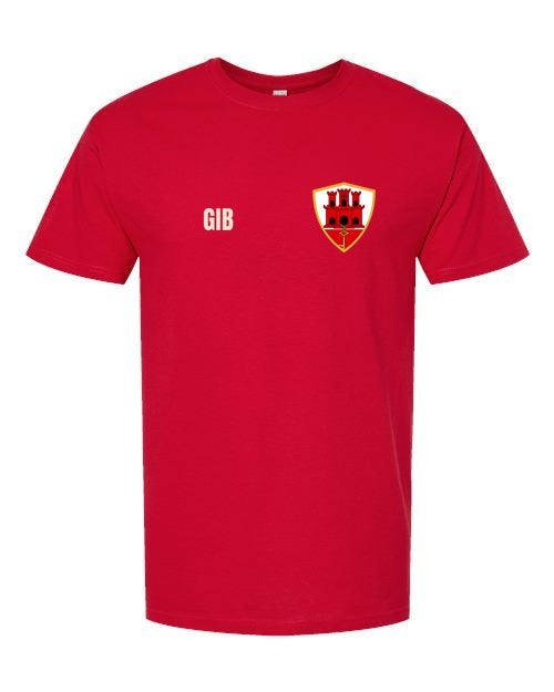 Gibraltar Soccer Tee — Retro National Crest | NYC Factory