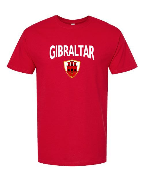 Gibraltar Arched Crest Soccer Tee — NYC Factory