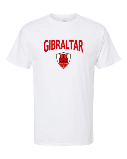 Gibraltar Arched Crest Soccer Tee — NYC Factory