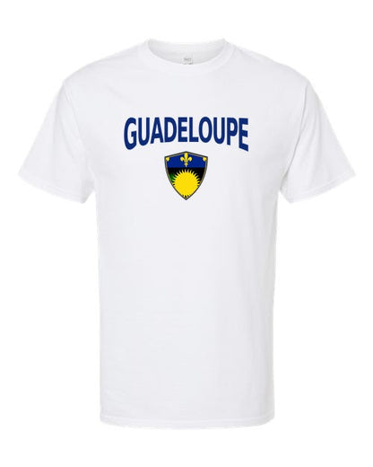 Guadeloupe Arched Crest Soccer Tee — NYC Factory
