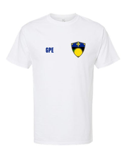 Guadeloupe Soccer Tee — Retro National Crest | NYC Factory