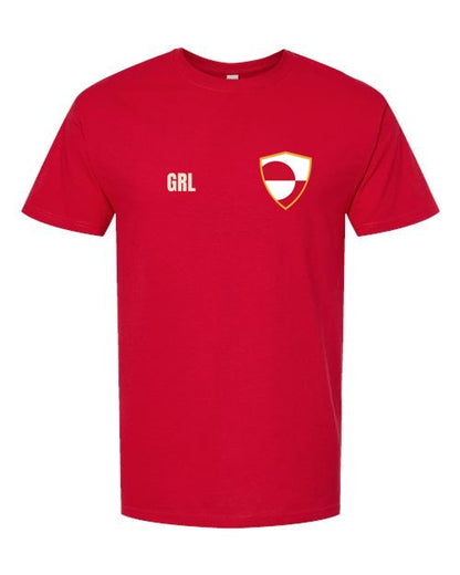 Greenland Soccer Tee — Retro National Crest | NYC Factory